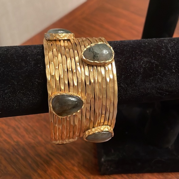 Christina Greene Wire Stackable Cuff- Labrodite - Picture 2 of 3